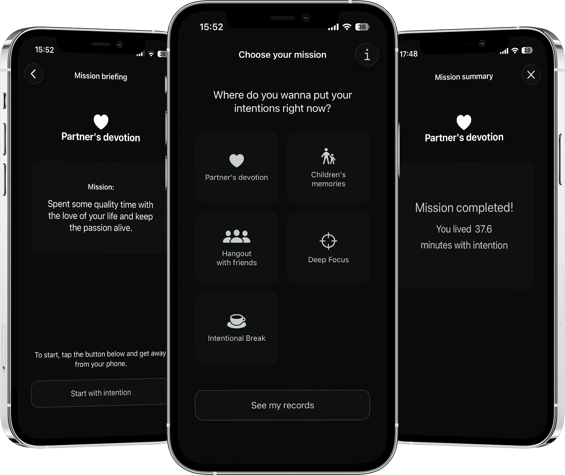 Intentionality App Preview